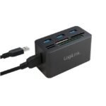 LogiLink USB 3.0 Hub, Mini- Docking with all-in-one Card Reader