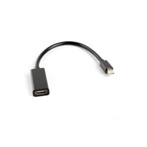 Lanberg Adapter, Displayport Mini (M) to HDMI (F), 20 CM, Black