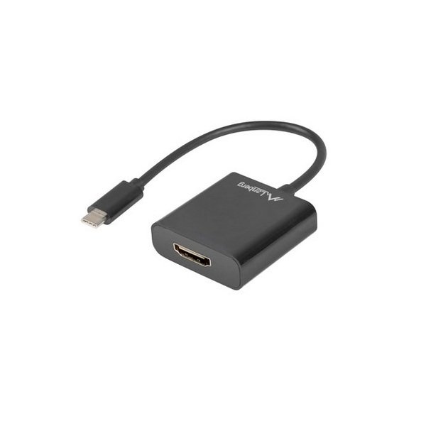 Lanberg Adapter USB-C 3.1(M) to HDMI(F), (DisplayPort Alt Mode),15cm, Black