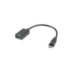 Lanberg Adapter USB Micro(M) to USB-A(F) 2.0, 15CM, OTG, Black