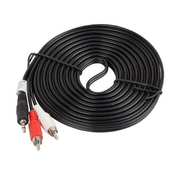 Lanberg Jack 3.5mm Male to 2X RCA(M), 3 Pin Cable, 5M - Figura 2