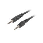 Lanberg Jack 3.5mm Male to Male, 3 Pin Cable, 2M, Black