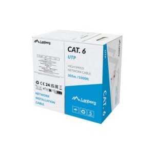 Lanberg Lan Cable CAT.6 UTP, Solid CCA Fluke Passed, Grey