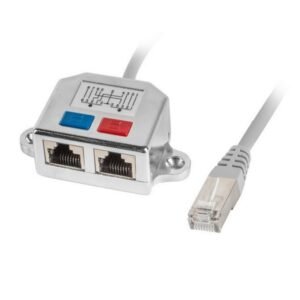 Lanberg, Splitter Lan RJ45-2X RJ45, FTP, 15cm / AD-0026-S