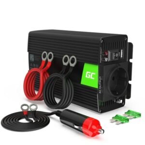 Green Cell Car Voltage Converter Power Inverter Modified Sine Wave DC12V to AC230V, 300/600W