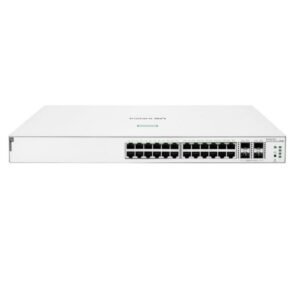 HPE Switch Aruba Instant On 1930 24G, 24-Port Gigabit Managed (24-PoE 195W), Metallic, JL683B