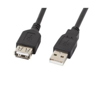 Lanberg Cable USB-A (M) to (F), 2.0, 1.8m, Black