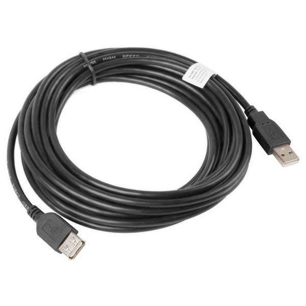 Lanberg Cable USB-A (M) to (F), 2.0, 5m, Black - Figura 2