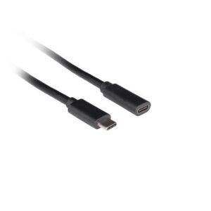 Lanberg Cable USB-C (M) to (F) 3.1, 1.5m, Black