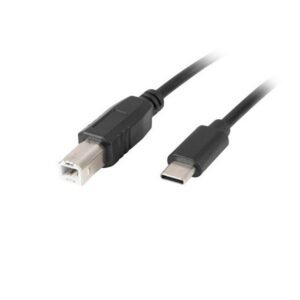 Lanberg Cable, USB-C(M) to USB-B(M) 2.0, 1.8m, Black