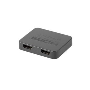 Lanberg Splitter Video HDMI to 2X HDMI 4K + USB-C Port,  Black