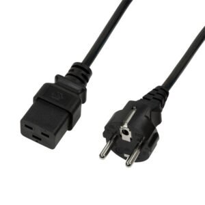 Logilink Power cable, CEE 7/7 to IEC C19, Black, 1.8 m