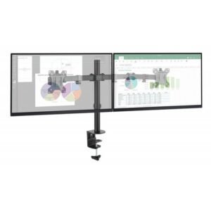 Techly Dual Monitor Clamp Desk Stand for 13-32" Monitors