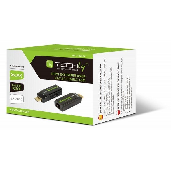 Techly Extender HDMI, Compact Full HD, over Cat.6/6A/7 Cable max 40m - Figura 3
