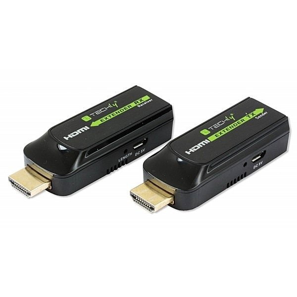 Techly Extender HDMI, Compact Full HD, over Cat.6/6A/7 Cable max 40m
