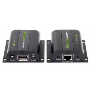Techly Extender HDMI, Full HD, 3D, IR on Cat.5E/6/6A/7 Cable 60m, Self-adjusted