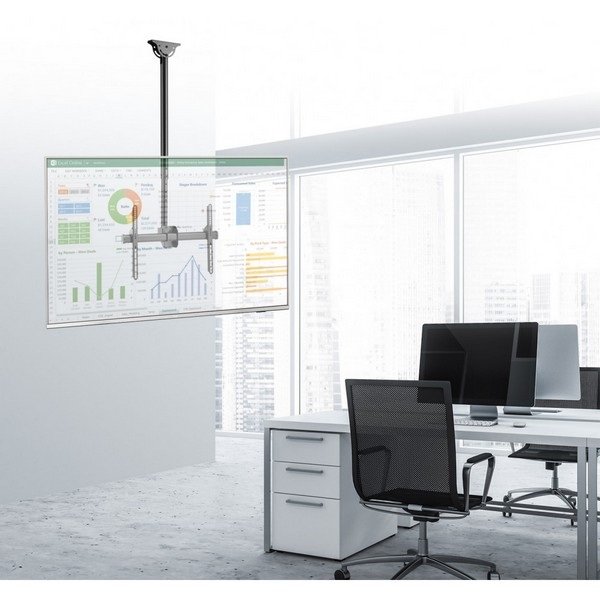 Techly Long Telescopic Ceiling Mount for 37-70" LED LCD TVs