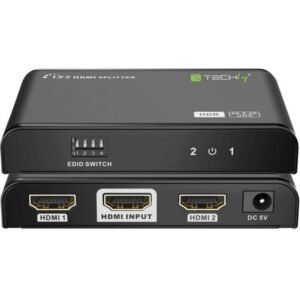 Techly Splitter HDMI 2.0,  2-1, 4K 2-way HDR/EDID