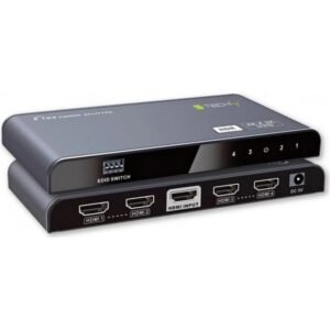 Techly Splitter HDMI 2.0, 2-1, 4K 4-way HDR/EDID