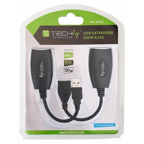 Techly Extender USB over Cat. 5E/6 Cable, 50m - Figura 2