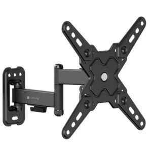 Techly Wall Mount, Universal 3-Joint for 13-43" LED-LCD TVs, Black