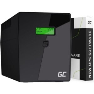 Green Cell UPS 1500VA 900W with LCD Display, Line Interactive, AVR, 4x Schuko