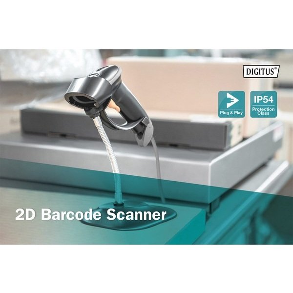 Digitus Barcode Hand Scanner 2D, Bluetooth, RJ-45, USB, QR-Code Compatible, DA-81003 - Figura 3