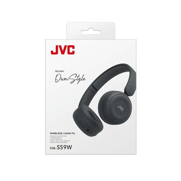 JVC Headset Bluetooth & Wireless, Head-band Music, USB Type-C, Black HA-S59W - Figura 3