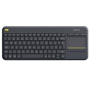 Logitech K400 Plus Keyboard RF Wireless, Touchpad + Mouse Buttons, QWERTY, Black, 920-007145