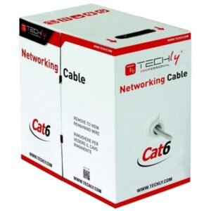 Techly Lan Cable Cat.6 S/FTP CCA Flexible 305m, Grey, ITP9-RIS-0305E