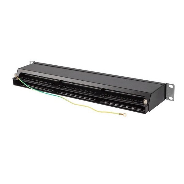 Lanberg Patch Panel 48 Port CAT.6 FTP, With Cable Organizer Shielded, Black - Figura 2