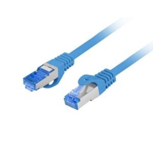 Lanberg Patchcord CAT.6A S/FTP, LSZH, CCA, 0.25m, Blue, Fluke Passed