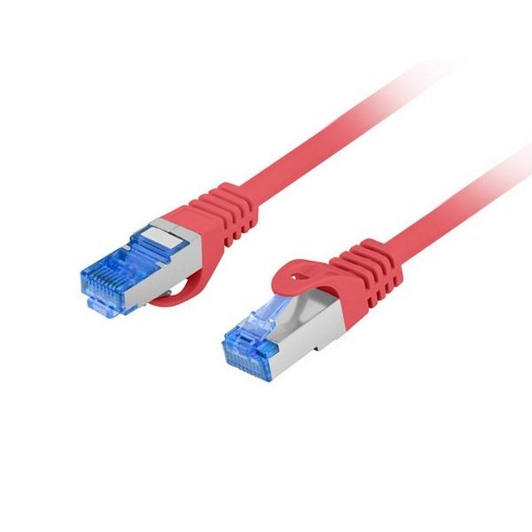 Lanberg Patchcord CAT.6A S/FTP, LSZH, CCA, 0.25m, Red, Fluke Passed
