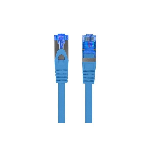 Lanberg Patchcord CAT.6A S/FTP, LSZH, CCA, 0.5m, Blue, Fluke Passed