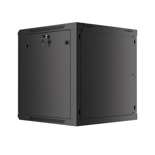 Lanberg Rack Cabinet 19" Wall-Mount 12U 600X600 (Flat Pack), Glass Door, LCD, Black V2 - Figura 2