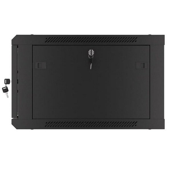 Lanberg Rack Cabinet 19" Wall-Mount 6U 600X600 (Flat Pack), Glass Door, LCD, Black V2 - Figura 3