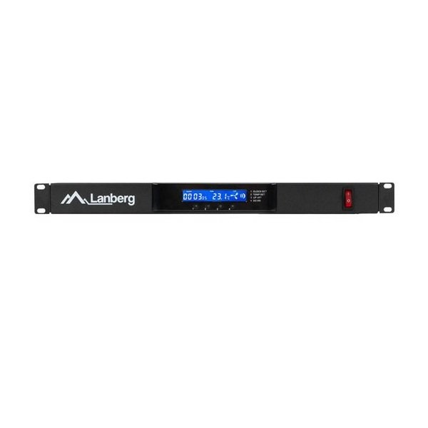 Lanberg Ventilation Panel with LCD 2 FANS + Thermostat, 230V, Black - Figura 3