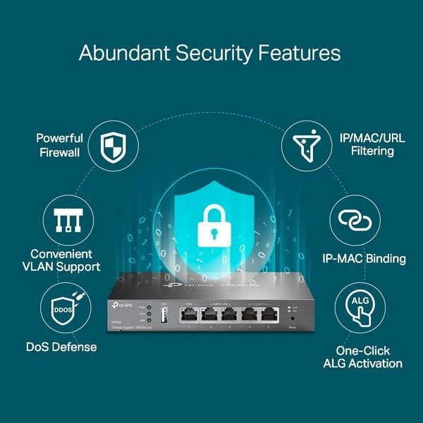 TP-Link Router VPN Omada Gigabit, ER605 - Figura 3
