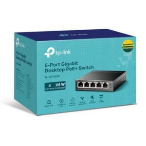 TP-Link Switch 5-Port Gigabit Desktop with 4-Port POE, TL-SG1005P