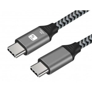 Techly Cable USB-C (M) to (M) 3.2 , 2m, 60W, Grey