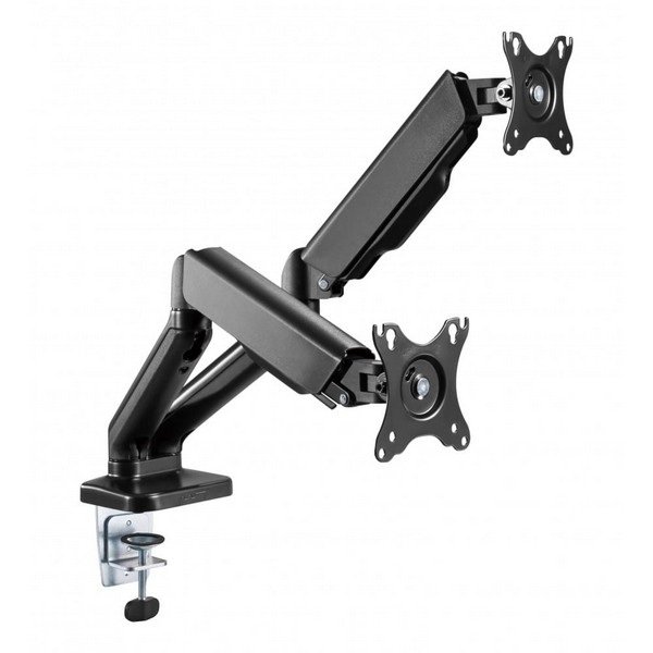 Techly Dual Monitor Desk Mount, Stand 17-32", Black, ICA-LCD 462B - Figura 2