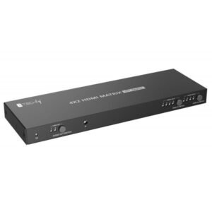 Techly Matrix Switch 4x2, 4K 60Hz, HDR10, HDCP 2.2, IDATA HDMI-MX422