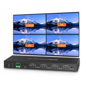 Techly Matrix Switch 4x4, 4K 60Hz, HDR10, IDATA HDMI-MX44