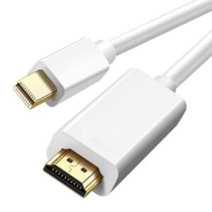 Techly Mini DisplayPort Cable (M) to HDMI, Gold Plated, 2m, White / ICOC MDP-020H