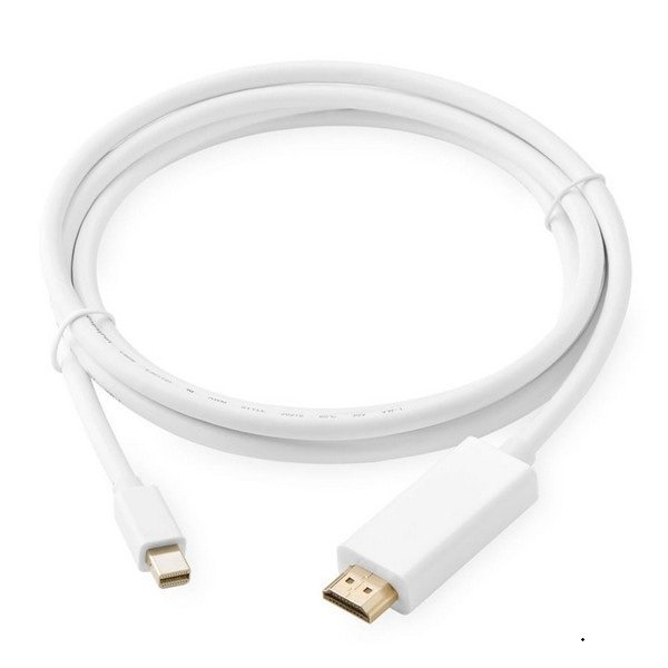 Techly Mini DisplayPort Cable (M) to HDMI, Gold Plated, 2m, White / ICOC MDP-020H - Figura 3