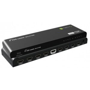 Techly Splitter HDMI 2.0, 8-1, 4K 8-way LPCM, IDATA HDMI2-4K8