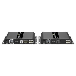 Techly Extender HDMI Optical Cable, Set, Full HD (1920x1080) 60Hz, (T1310/1550nm), Connector LC, IR, 40KM, Metal, Black/ IDATA EXT-EF2000AV4