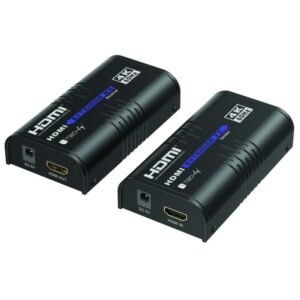 Techly Extender HDMI Over IP, Set, Ultra HD 4K (4096x2160) 60Hz, CAT6, CAT6A, 120m, Metal, Black / IDATA EXTIP-473